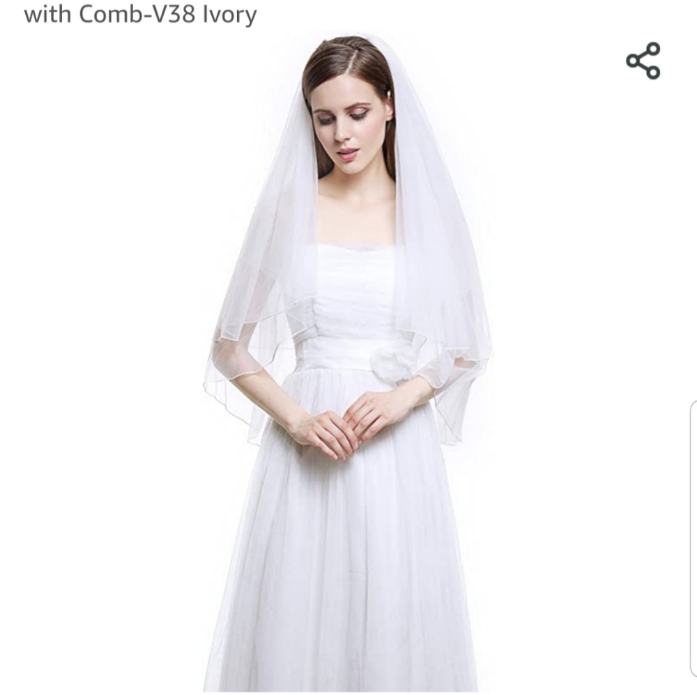 Fingertip Veil in Ivory